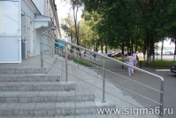 Лестничное ограждение на входе